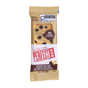 Front of Perfect Bar Protein Bar Snack Size Chocolate Chip Peanut Butter - High Protein Snack - Superfoods Snack - Organic Protein Bar