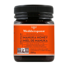 Wedderspoon Cru Raw Monofloral Manuka Honey KFactor 16, 250g