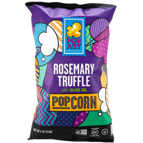 Pop Art Gourmet Popcorn with Olive Oil Rosemary Truffle, 113g