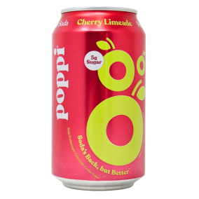 Poppi Prebiotic Soda Cherry Limeade, 355ml