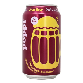 Poppi Prebiotic Soda Root Beer, 355ml