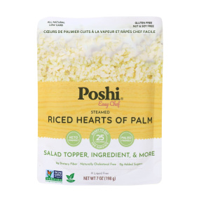Poshi Easy Chef Steamed Riced Hearts of Palm, 198g