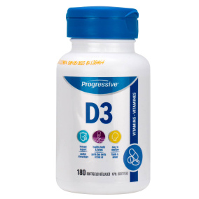 Progressive Vitamin D3, 180 Softgels