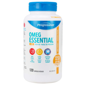 Progressive OmegEssential + D3 Fish Oil, 120 Softgels