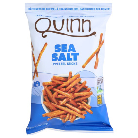 Quinn Gluten-Free Whole Grain Pretzel Sticks Sea Salt, 159g
