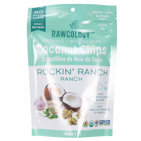 Rawcology Rockin’ Ranch Superfood Coconut Chips, 70g