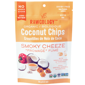 Rawcology Smoky Cheeze Superfood Coconut Chips, 70g