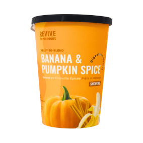 Revive Superfoods Ready To Blend Smoothie Cup Banana & Pumpkin Spice, 180 g