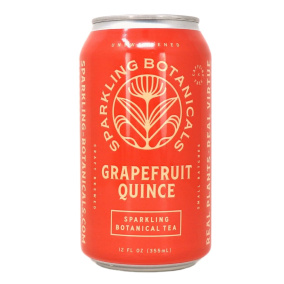 Rishi Sparkling Botanical Tea Unsweetened Grapefruit Quince, 355ml