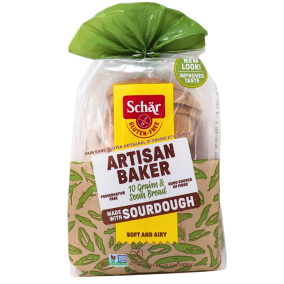 Front of Schar Gluten-Free Bread Artisan Baker 10 Grains Seeds Bread - Gluten Free Seeded Bread - Schar Bread - Gluten Free Whole Grain Bread
