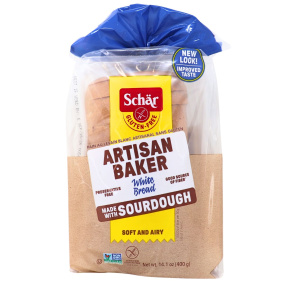 Schär Gluten Free Artisan Baker White Sourdough Bread, 400g
