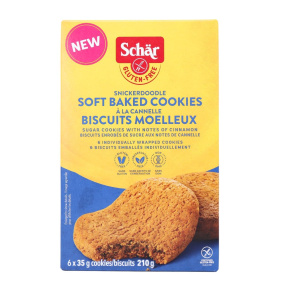 Schär Gluten-Free Soft-Baked Cookies Snickerdoodle, 6 Pack