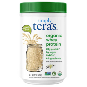 Simply Tera’s Organic Whey Protein Powder Bourbon Vanilla, 340g