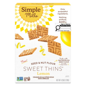 Simple Mills Grain Free Sweet Thins Lemon, 120g