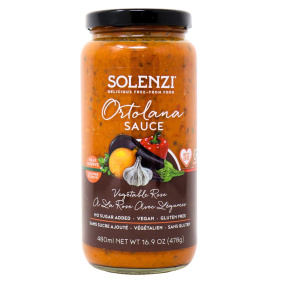 SOLENZI No Added Sugar Allergen-Free Ortolana Sauce Vegetable Rose, 480ml
