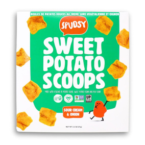 Spudsy Vegan Sweet Potato Scoops Sour Cream & Onion, 91g