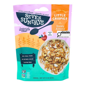 Seven Sundays Gluten-Free Little Crispies Cereal Honey Almond, 227g