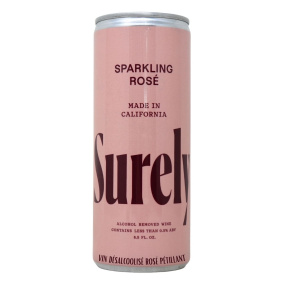 Surely Alcohol Removed Wine Sparkling Rosé, 250 mL
