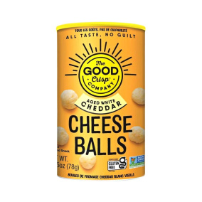 The Good Crisp Company Aged White Cheddar Cheese Balls, 78g