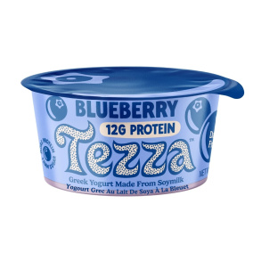 Tezza Greek Yogurt Made From Soymilk Blueberry, 150g
