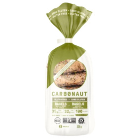 Front of Carbonaut Keto Gluten-Free Bagels Seeded Herb & Garlic
