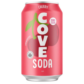 Cove Zero Sugar Probiotic Soda Cherry, 355ml