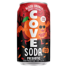 Cove Zero Sugar Probiotic Soda Limited Edition Blood Orange, 355mL