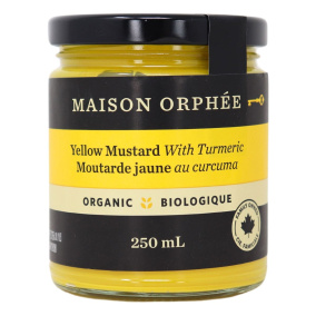 Maison Orphee Organic Yellow Mustard with Turmeric, 250mL