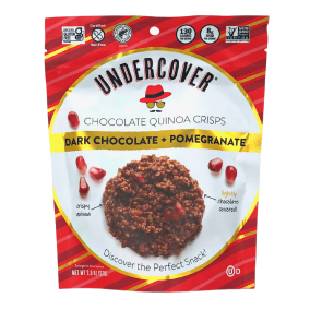 Undercover Quinoa Crisps Dark Chocolate & Pomegranate, 57g