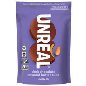Unreal Dark Chocolate Almond Butter Cups, 90g