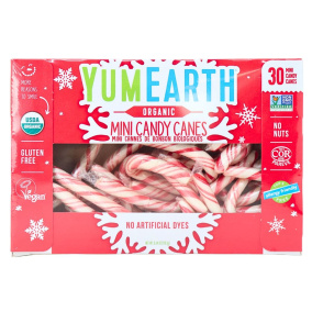 YumEarth Organic Mini Candy Canes, 30 Canes