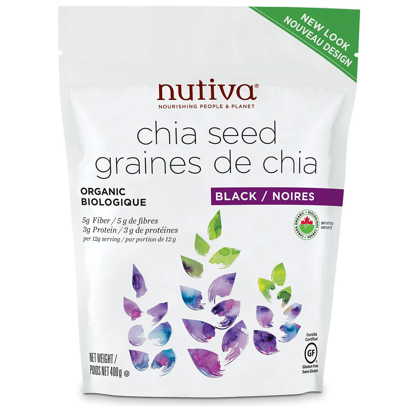 Buy Nutiva Organic Black Chia Seeds Online Canada ...