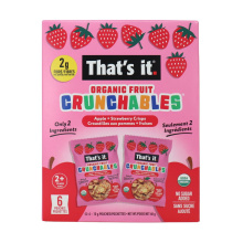 That’s It No Sugar Added Organic Fruit Crunchables Apple + Strawberry Crisps 6-Pack, 10 g each