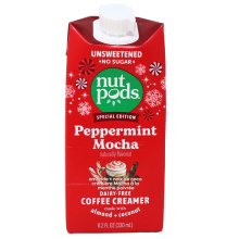 Nutpods Unsweetened & Dairy-Free Almond + Coconut Creamer Peppermint Mocha, 330mL