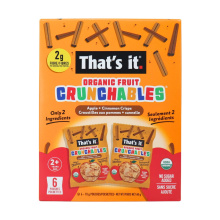 That’s It No Sugar Added Organic Fruit Crunchables Apple + Cinnamon Crisps 6-Pack, 10 g each