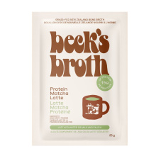 Beck’s Broth Bone Broth Powder Protein Matcha Latte, 25g