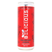 Belicious Raw Honey Sparkling Water Cranberry Cosmo, 355ml