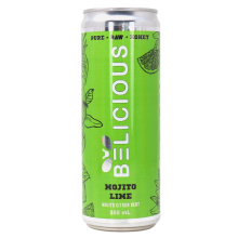Belicious Raw Honey Sparkling Water Mojito Lime, 355ml