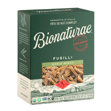 Bionaturae 100% Organic Whole Wheat Pasta Fusilli, 454g