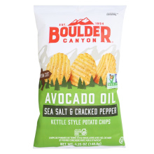 Boulder Canyon Kettle Style Potato Chips With Avocado Oil Sea Salt & Cracked Pepper, 148.8g