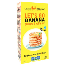 Castle Kitchen Vegan Pancake & Waffle Mix Let’s Go Bananas, 454g