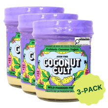 The Coconut Cult Probiotic Coconut Yogurt Wild Passion Fruit 3-Pack, 237mL each