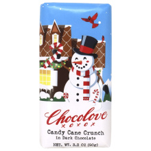 Chocolove XO Premium Dark Chocolate Candy Cane Crunch, 90g