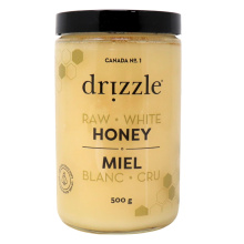 Drizzle 100% Canadian White Raw Honey, 500g