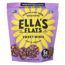 Ella’s Flats Grain-Free Superfood Seed Crackers Sweet Minis, 113 g
