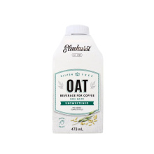 Elmhurst Plant-Based Oat Beverage For Coffee Unsweetened, 473ml
