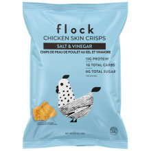 Flock Chicken Skin Crisps Salt & Vinegar, 71g