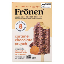 Frönen Dairy-Free Frozen Dessert Bars Caramel Chocolate Crunch, 4 Bars