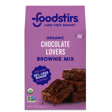 FoodStirs Less Sugar Chocolate Lovers Brownie Mix, 356g