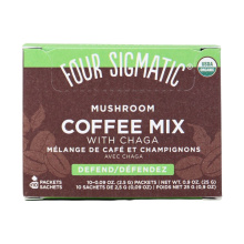 Four Sigmatic Defend Organic Mushroom Coffee Mix with Chaga, 10 Packets
